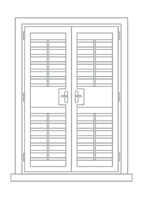 french door shutters main